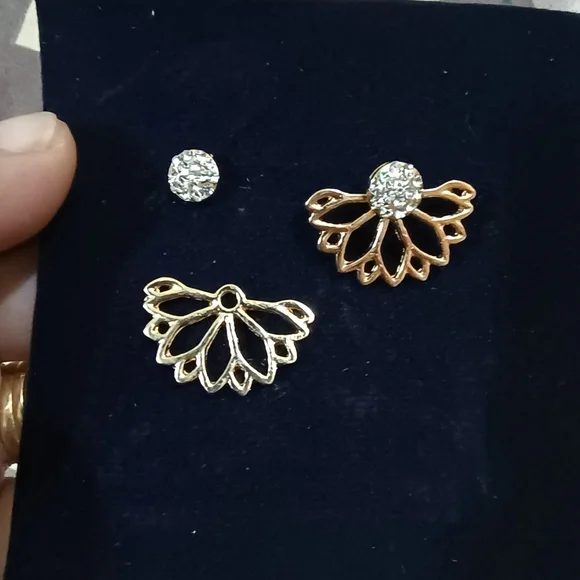 Studded two way earrings - Picture 5 of 7